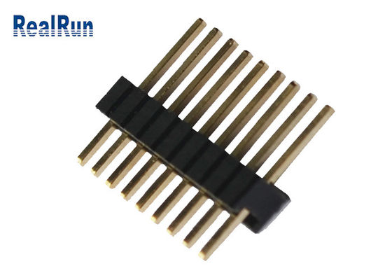 MERGULHE em linha reta o Pin masculino do conector 10 do encabeçamento do passo do ohm 1.27mm de 20m