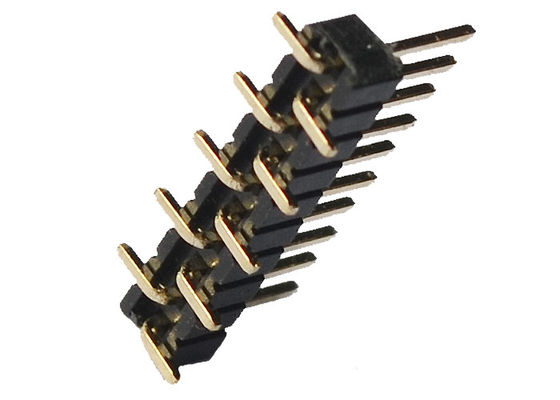 10pin único conector masculino do encabeçamento da fileira 500VAC PA6T SMD