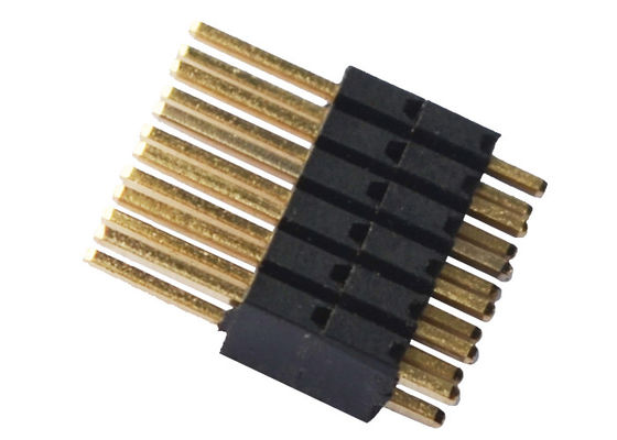 Altura dupla Pin Header Connector da fileira 1.27mm do isolador de PA9T