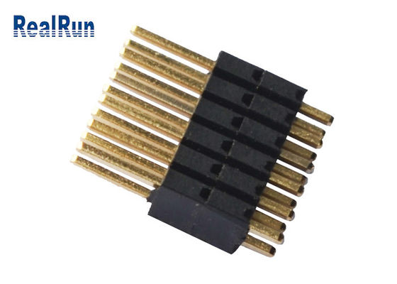 Altura dupla Pin Header Connector da fileira 1.27mm do isolador de PA9T