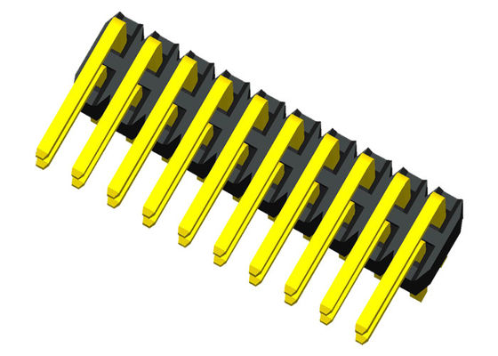Ângulo direito 1.27mm UL94V-0 através do conector PA6T do PWB do furo