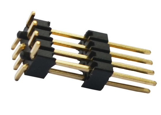 Passo do UL 94V-0 Pin Header Connector 1.27mm com Peg de lugar