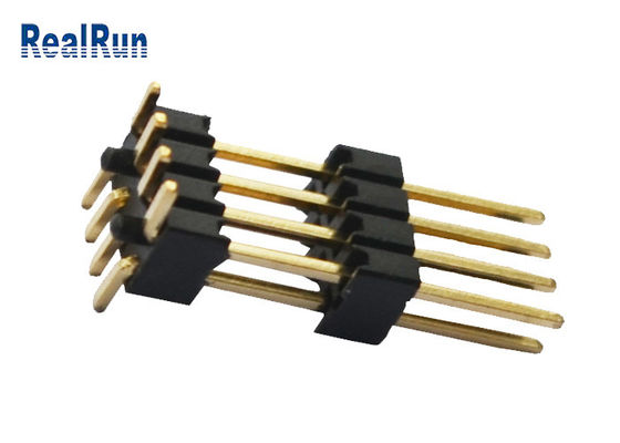 Passo do UL 94V-0 Pin Header Connector 1.27mm com Peg de lugar