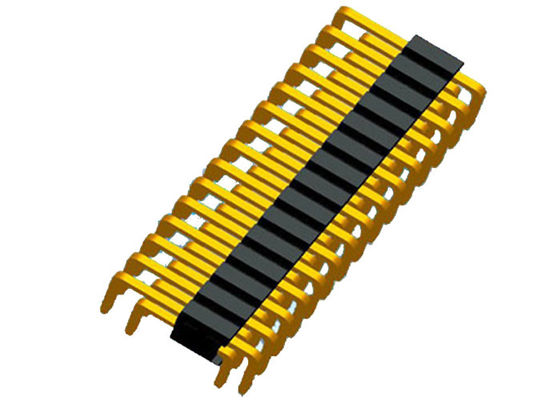 Tipo passo de U de Pin Header 1.27mm da fileira do dobro de PA6T 80P