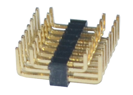 Tipo passo de U de Pin Header 1.27mm da fileira do dobro de PA6T 80P