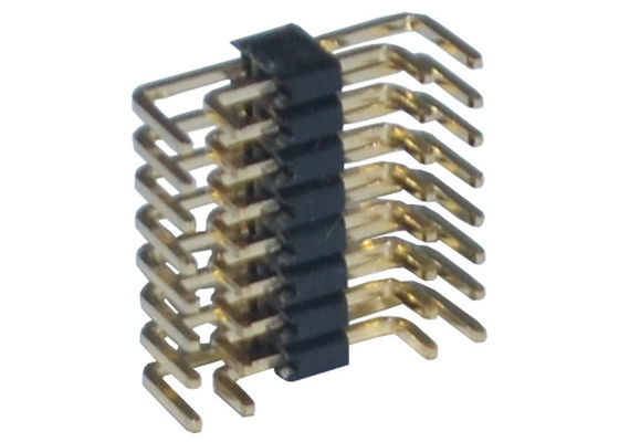 Tipo passo de U de Pin Header 1.27mm da fileira do dobro de PA6T 80P