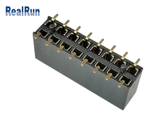 Da altura dupla do passo 8.5mm da fileira 2.54mm de PA9T encabeçamento fêmea de SMT