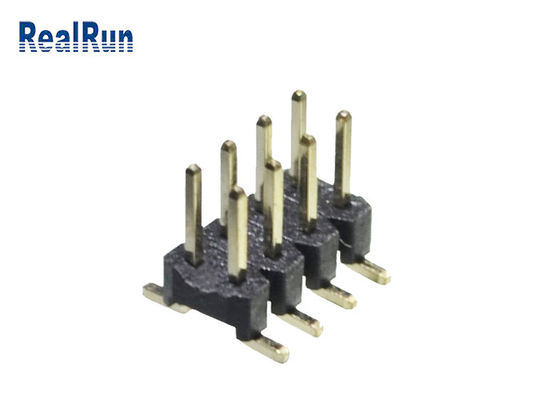 Passo preto PA6T 12 Pin Pcb Connector Dual Row de 2.0mm