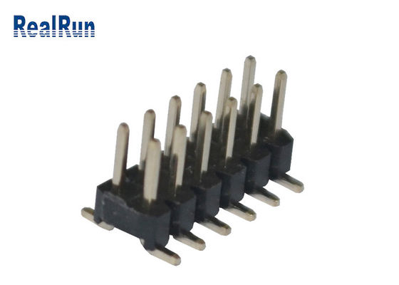 Passo preto PA6T 12 Pin Pcb Connector Dual Row de 2.0mm