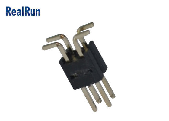 Passo preto PA6T 12 Pin Pcb Connector Dual Row de 2.0mm