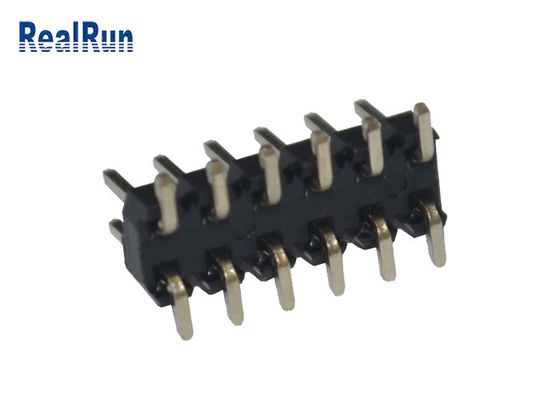Passo preto PA6T 12 Pin Pcb Connector Dual Row de 2.0mm