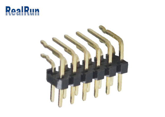 GV de Pin Header do plástico de 2*6 Pin Dual Row PBT único