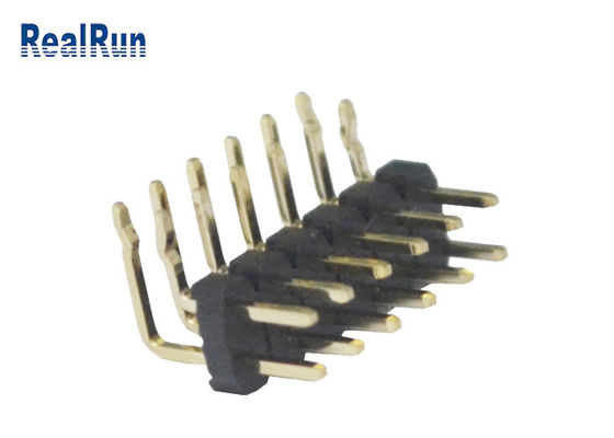 GV de Pin Header do plástico de 2*6 Pin Dual Row PBT único