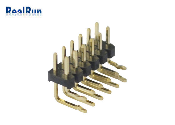 GV de Pin Header do plástico de 2*6 Pin Dual Row PBT único