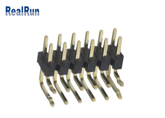 GV de Pin Header do plástico de 2*6 Pin Dual Row PBT único