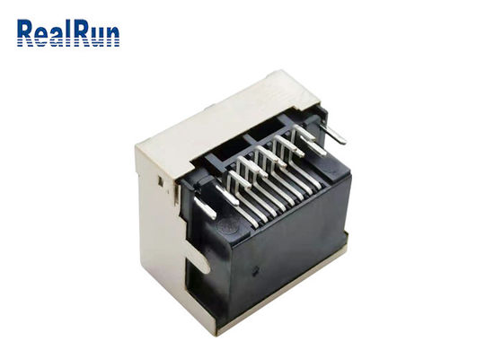 Luz modular 1.5A do diodo emissor de luz do PWB 8pin RJ45 Jack Connector Right Angle With