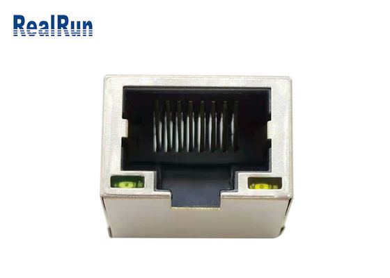 Luz modular 1.5A do diodo emissor de luz do PWB 8pin RJ45 Jack Connector Right Angle With