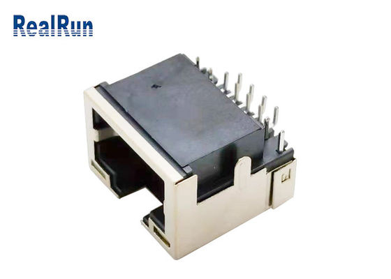 Luz modular 1.5A do diodo emissor de luz do PWB 8pin RJ45 Jack Connector Right Angle With