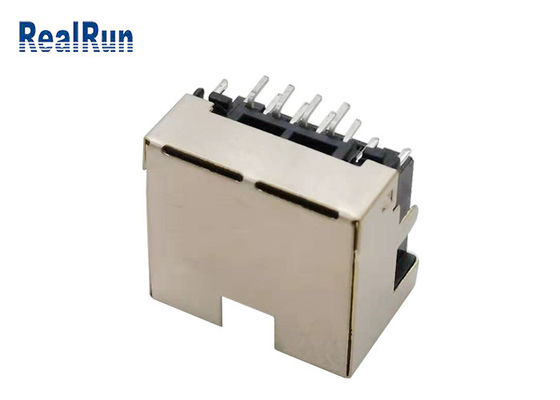 Luz modular 1.5A do diodo emissor de luz do PWB 8pin RJ45 Jack Connector Right Angle With