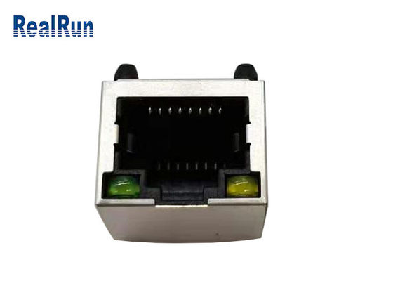 Conector RJ45 PBT fêmea modular de PA46 8P8C com protetor do metal