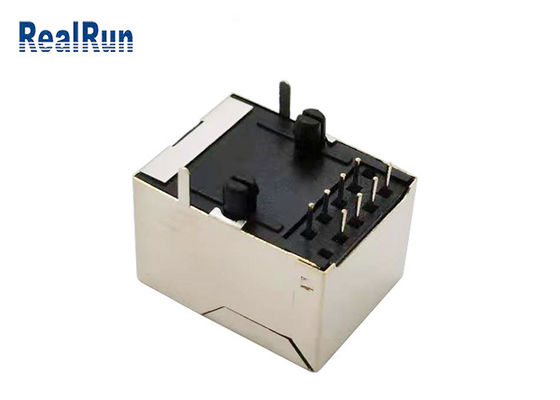 O metal do conector de UL94-0 125V Rj45 protegeu 10P8C RJ45 modular Jack