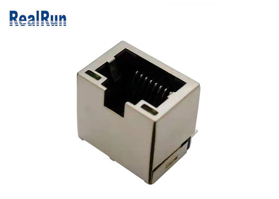 Liga de cobre portuária do conector do PWB de PA46 1 Rj45 Jack modular RJ45