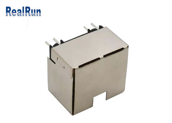 Liga de cobre portuária do conector do PWB de PA46 1 Rj45 Jack modular RJ45
