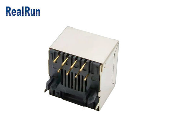 PWB modular vertical UL94V-0 do bronze de fósforo RJ45 Jack Connector