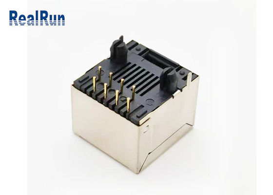 PWB modular vertical UL94V-0 do bronze de fósforo RJ45 Jack Connector