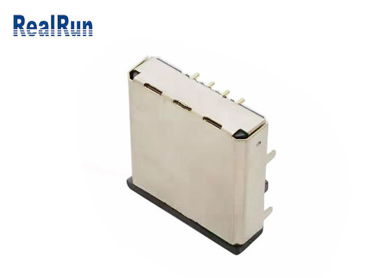 O metal protegeu o conector modular RJ45-SP-37 do PWB da tomada LCP Rj45