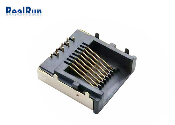 O metal protegeu o conector modular RJ45-SP-37 do PWB da tomada LCP Rj45