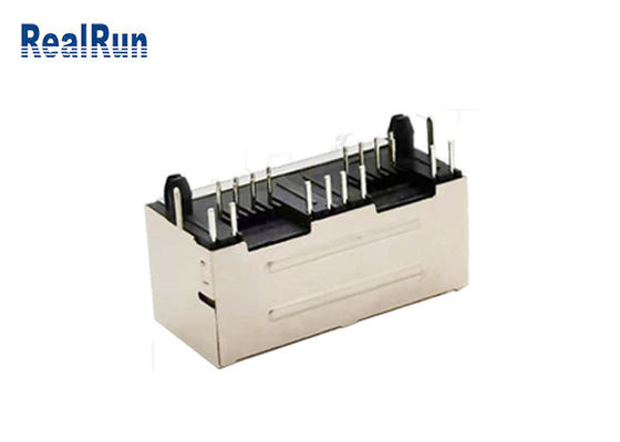 O GV de Jack modular do conector do PWB 8P8C RJ45 com diodo emissor de luz protegeu