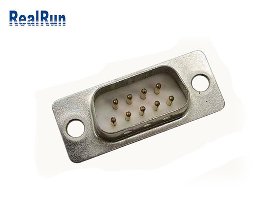 Conector macho secundário reto PBT chapeado ouro da solda D do DB 9P 180°