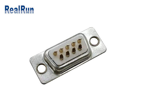 Conector macho secundário reto PBT chapeado ouro da solda D do DB 9P 180°