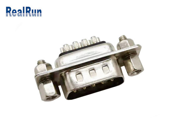 5 conector macho reto do DB 9P VGA do ampère com o parafuso de dois fechamentos