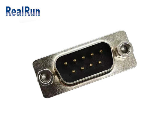 5 conector macho reto do DB 9P VGA do ampère com o parafuso de dois fechamentos