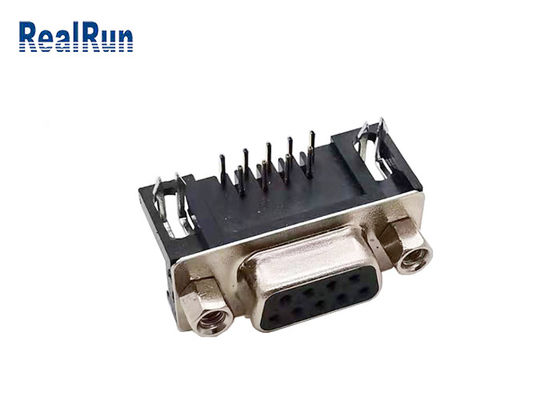 Pin secundário direito do Dr. 9 de VGA do conector do isolador D do ângulo 1000VAC PBT