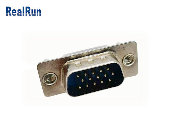 Solda SECUNDÁRIA masculina do conector UL94V-0 do encabeçamento D do Pin PBT de HDP 15