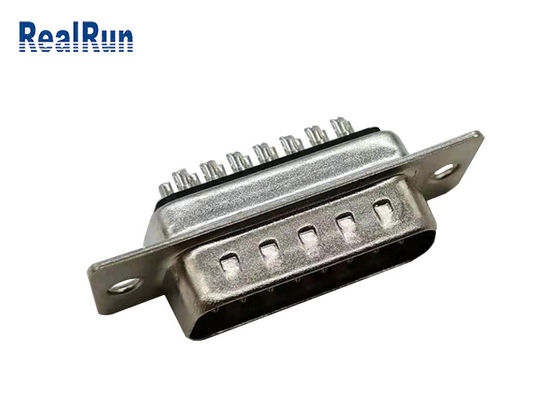 O conector Subminiature de 15 Pin D carimbou o contato PBT reto