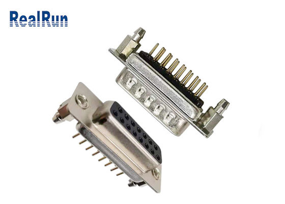 Conector SECUNDÁRIO reto PBT fêmea masculino do PWB 1000VAC D do Pin do DP 15