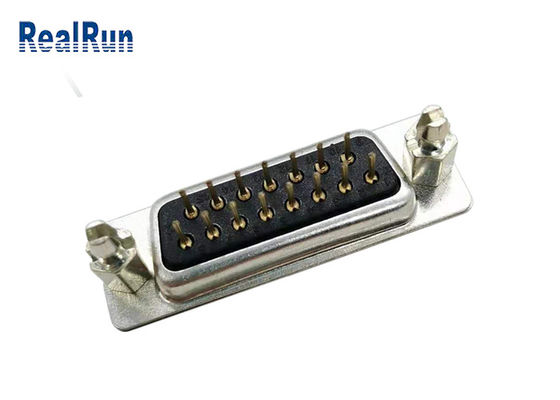 Conector SECUNDÁRIO reto PBT fêmea masculino do PWB 1000VAC D do Pin do DP 15