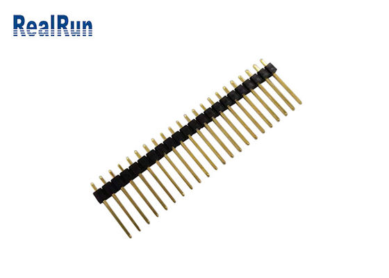O ouro chapeou o passo reto do conector PBT UL94V-0 2.54mm do encabeçamento 10U