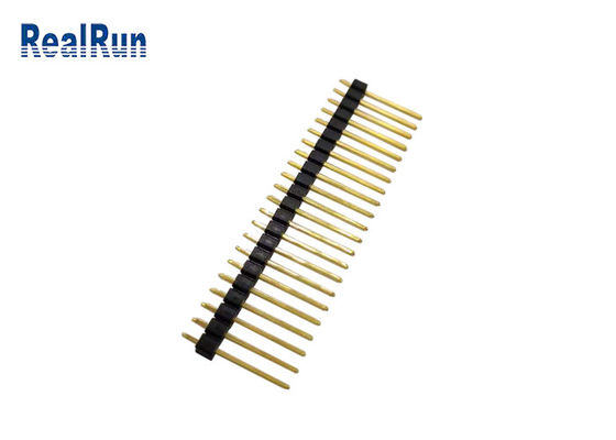 O ouro chapeou o passo reto do conector PBT UL94V-0 2.54mm do encabeçamento 10U