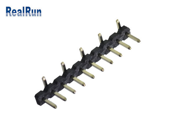 Fileira vertical PA6T de PA6T SMT SMD Pin Header Connector 2.0mm única
