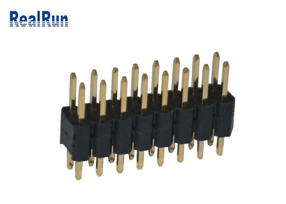 A fileira dupla PA6T 3.0A MERGULHA o passo de Pin Header Connector 2.54mm
