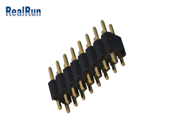 A fileira dupla PA6T 3.0A MERGULHA o passo de Pin Header Connector 2.54mm