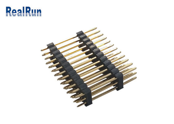 Pin chapeado ouro da fileira 36 do conector H2.5mm três do MERGULHO de 3.0Amp PBT