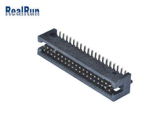 Pin dobro UL94V-0 do ângulo direito 2*19 da fileira do encabeçamento da caixa de SMT do passo de PA6T 1.27mm