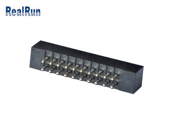 Encabeçamento feito à máquina passo 20 Pin Straight Connector PA6T da caixa do plástico 2.0mm de PBT
