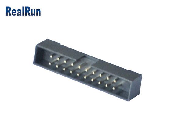 Encabeçamento feito à máquina passo 20 Pin Straight Connector PA6T da caixa do plástico 2.0mm de PBT